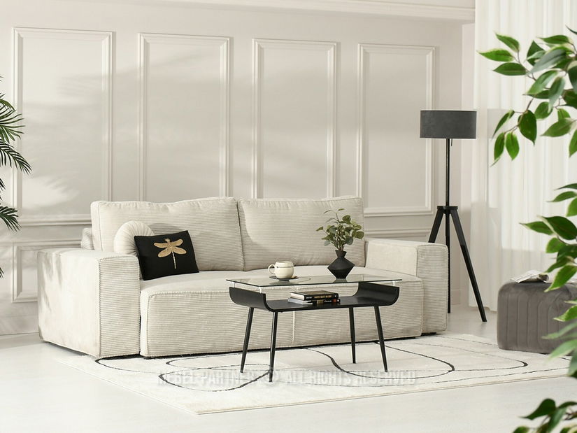 Konferenčný stolík Largus (čierne drevo + čierna)