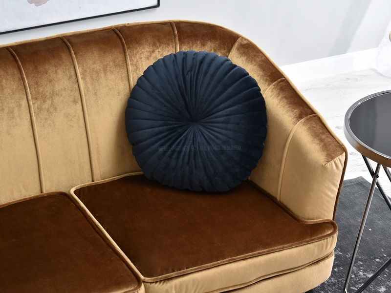 Pohovka Etimee S (zlatá + čierna)