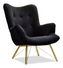 Fotoliu relax Dawntawn (negru + auriu)