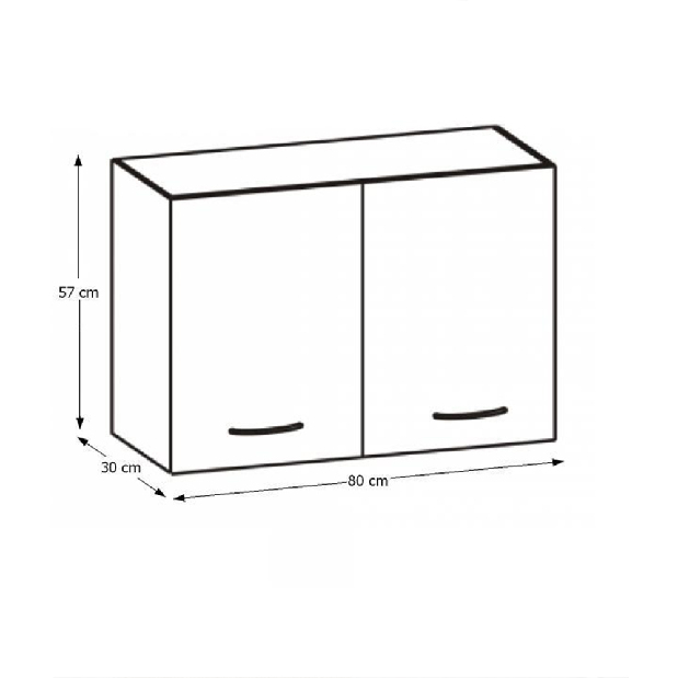Horná kuchynská skrinka Hariva New G-80
