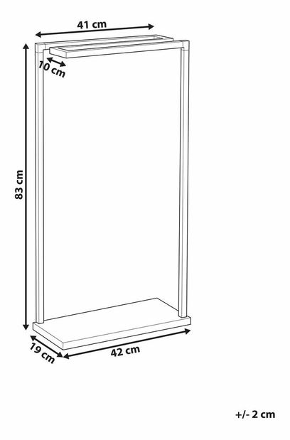 Suport prosoape Guillermo (argintiu)