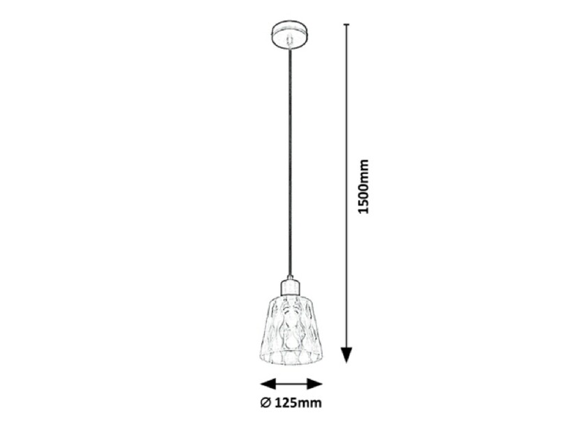 Závesná lampa Jarina 5332 (čierna)