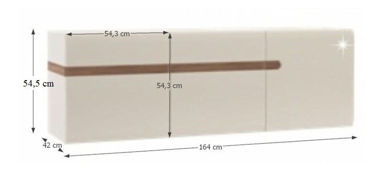 Skrinka na stenu Lysander Typ 67