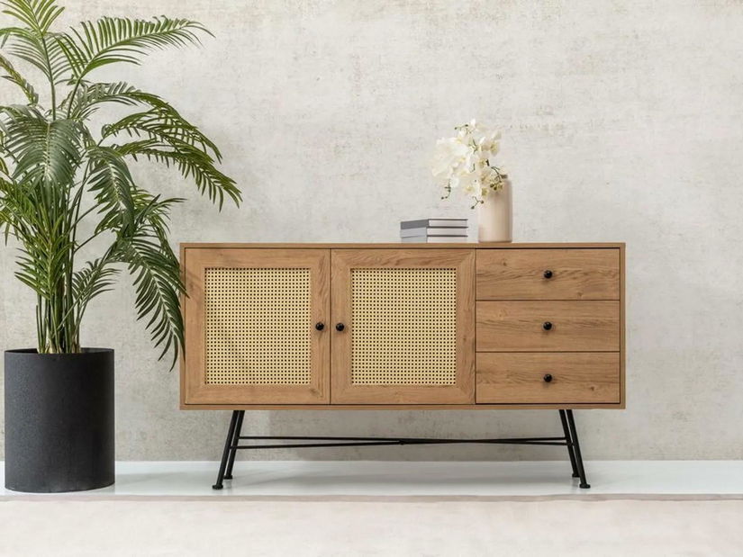 Komód Vovula 5 (természetes) 