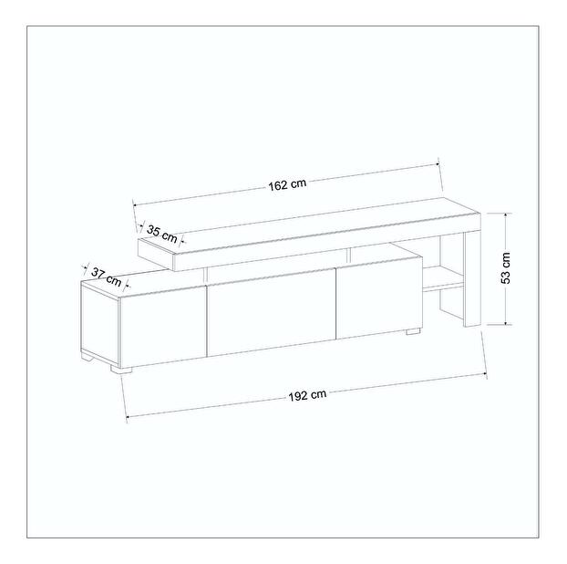 TV asztal/Szekrény Belize (travertin) 