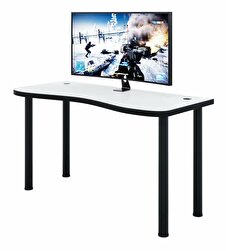 Gaming PC stol Gamer Y (bijela + crna) (bez rasvjete)