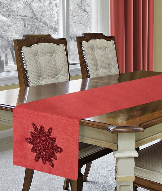 Obrus 40X140 cm Snow (červená) (1 ks)