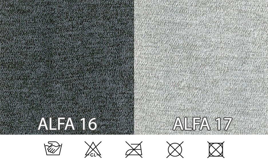 Pohovka trojsedačka Verzik (tmavosivá + sivá)