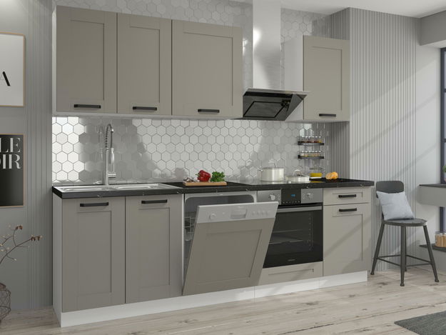 Kuchyňa Lucid 28 (claygrey + biela)