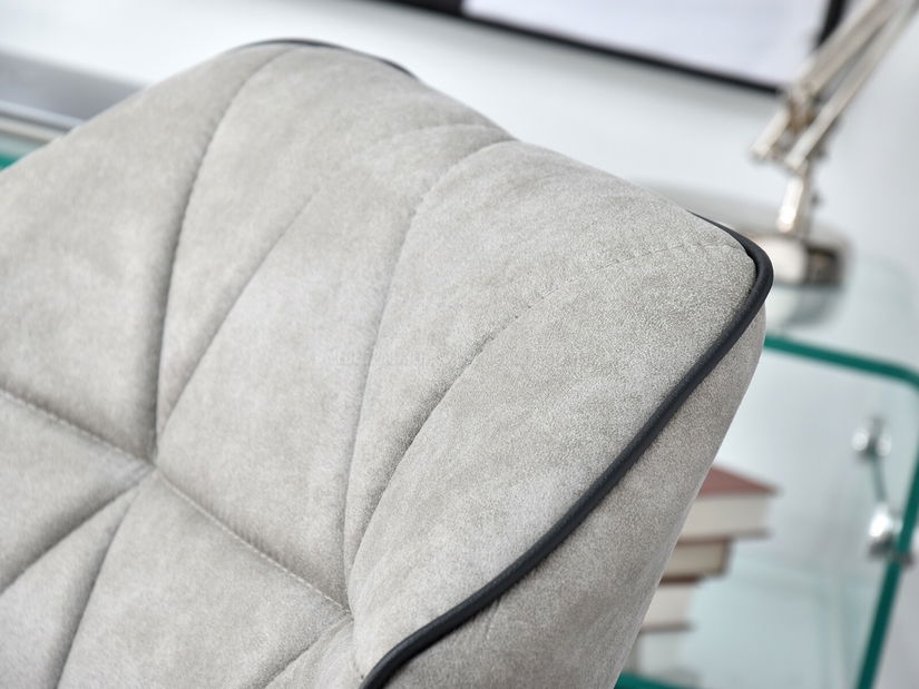 Fotel Velma M (szürke + króm)