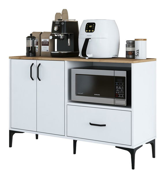 Komoda Jenaretta 161 (biela + orech)