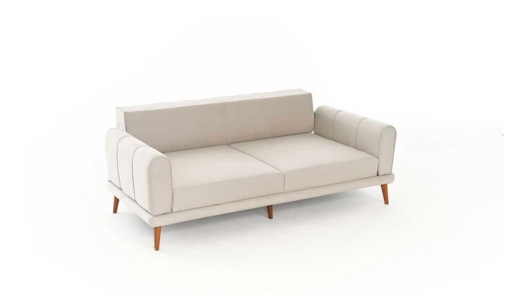 Pohovka trojsedačka Sorenella (krémová + orech)