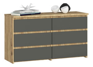 Komoda Crueldad (hrast artisan + grafit)