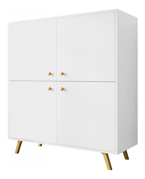 Dulap Astradon D4 (Alb + auriu) 