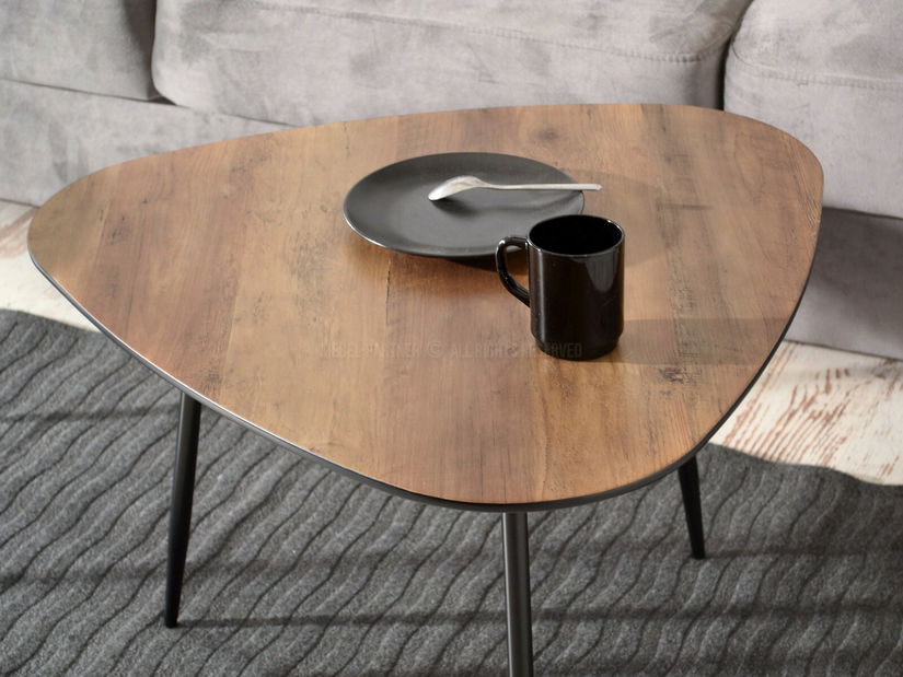 Dohányzóasztal Rossi Zest Xl (dió + fekete)