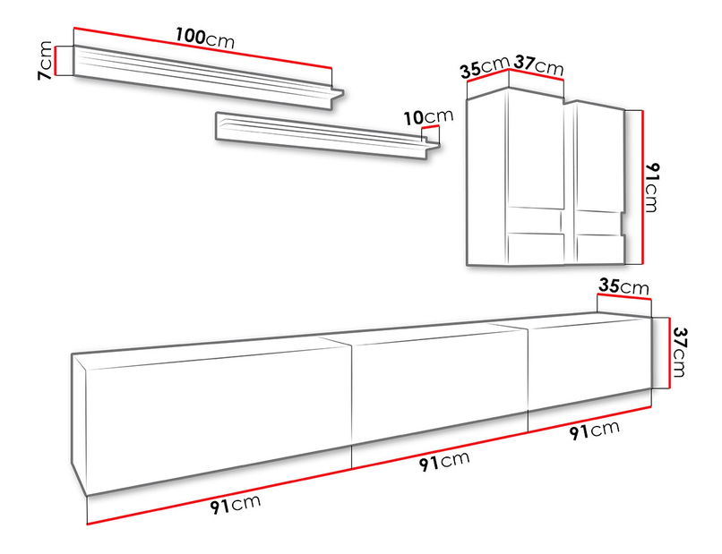 Obývacia stena Oreo I *výpredaj