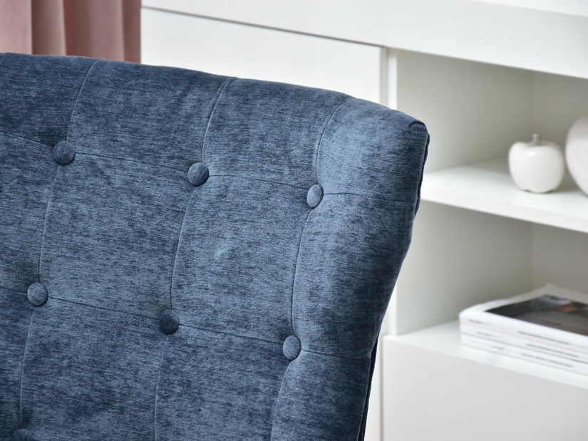 Kreslo Elza (modrá + chrómová)