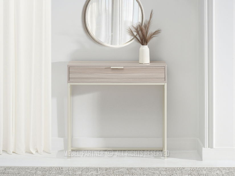 Măsuță consolă Norma M (bej cenușiu + crem)