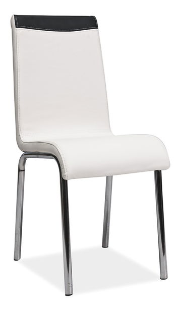 Jedálenská stolička Harvey biela + čierna