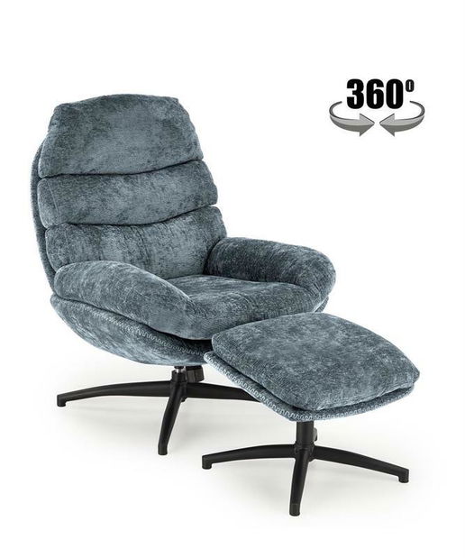 Fotelja za ljuljanje Dadario (plava)