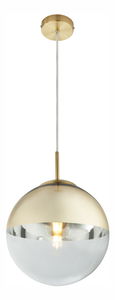 Viseća svjetiljka Varus 15856 (moderna/dizajnerska) (zlatna + prozirna)
