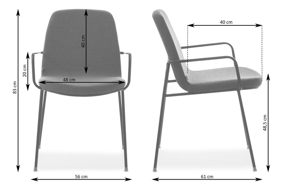 Scaun Ulrika (cupru + negru)