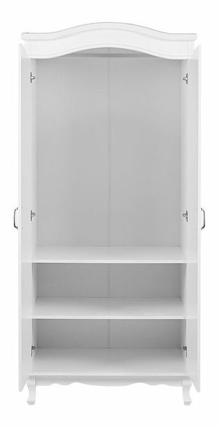 Šatníková skriňa Cyrus (biela)