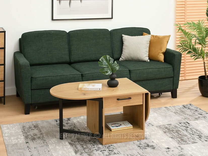 Stolić za kavu Espana (crni hrast + crna)