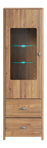 Vitrină Leena REG1W2S (Zadă sibiu Auriu) (cu iluminat)