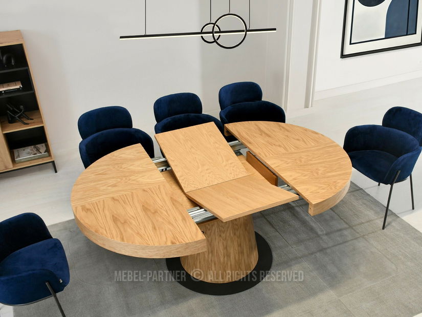 Blagovaonski stol Automoviles (hrast + crna)