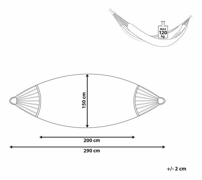 Plasă balansoar Remmingtion (gri) 