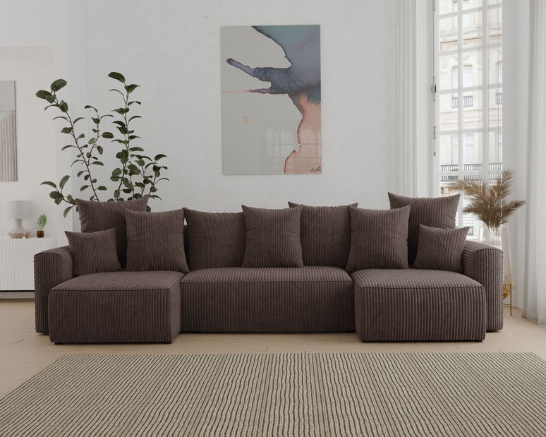 Kutna garnitura Denia U (čokolada)