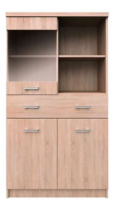 Vitrína Topta Typ 34 2D1W1S80 (dub sonoma)