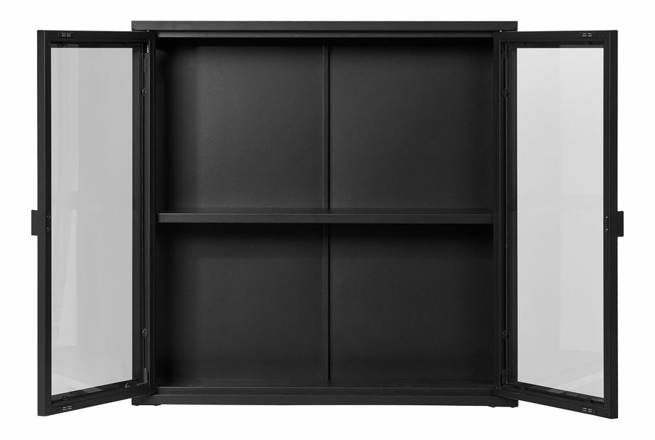 Vitrină de perete Bisalia 8 (negru)
