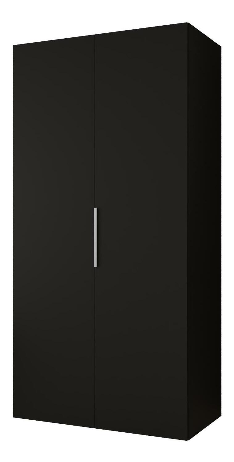 Dulap de haine 100 cm Mirabella 1 (Negru + Cașmir)