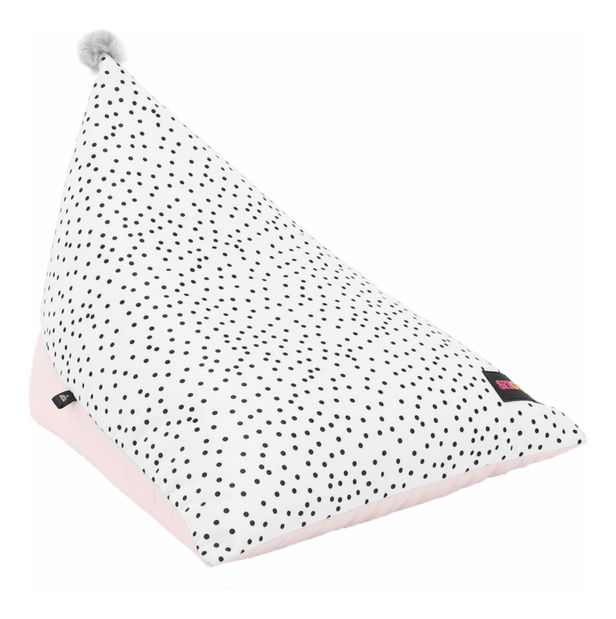 Sedací vak Polly (biela + ružová)