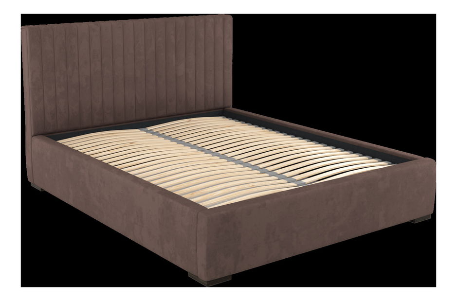 Tapeciran krevet 160x200 cm Veggie (smeđa)