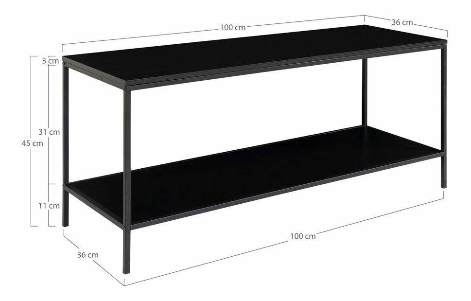 TV stolić/ormarić Vistalia 10 (crna)