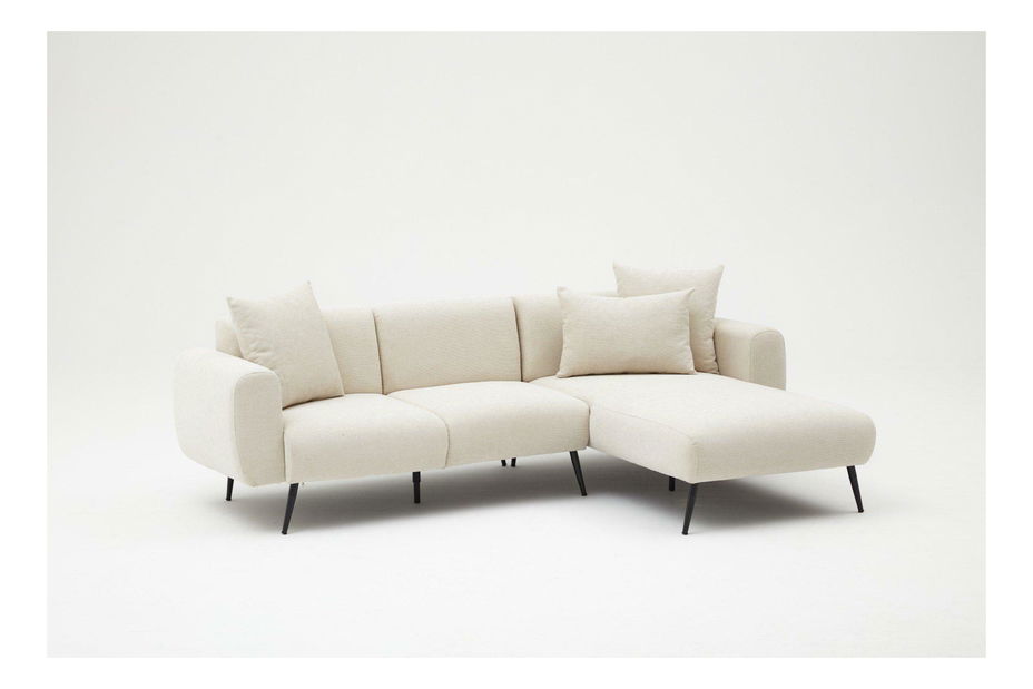 Rohová sedacia súprava Slider (P) (krémová)