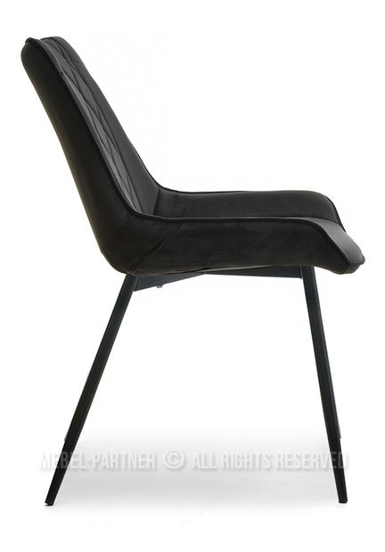 Stolička Aron (čierna + chrómová)