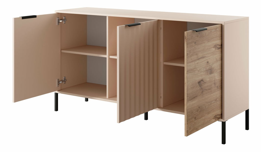 Szekrény Rastafa 3D (viking tölgy + bézs)