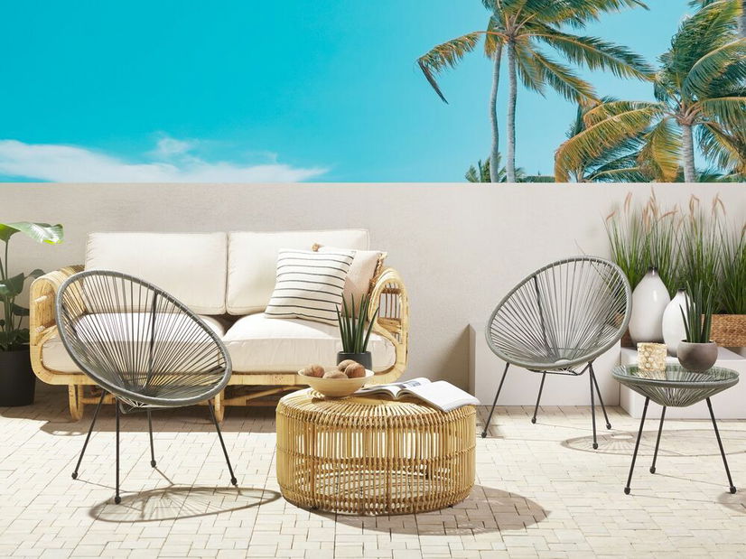 Záhradný set ALVAREZ II (tmavosivá) (pre 2 osoby)