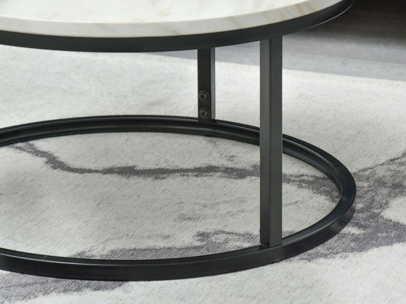 Konferenčný stolík Kolja Stolik S (béžová + čierna)