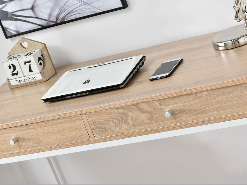 PC stolík Kaplan (dub + biela)