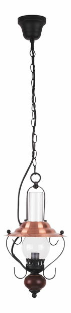 Aplică de perete Enna 7869 (negru + bronz + nuc)