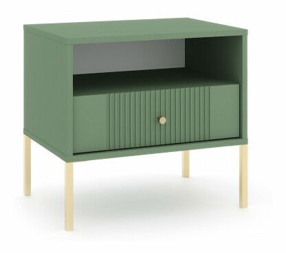 Nočný stolík Isae 5W (zelená + zlatá)
