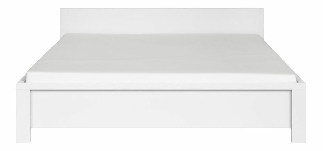 Manželská posteľ 160 cm BRW Kaspian LOZ/160 (biela + biela matná)