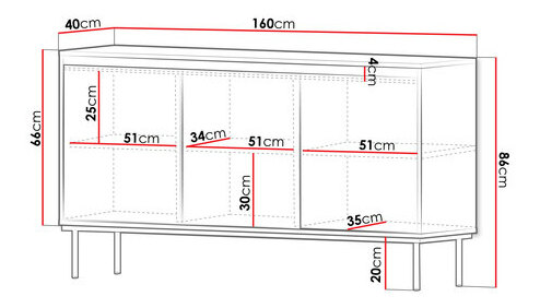 Szekrény Gelean 3D (fekete + arany) 