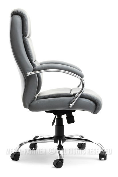 Fotoliu Luxus (gri + crom)