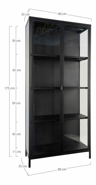 Vitrină în Brisbane Bisalia 1 (negru)